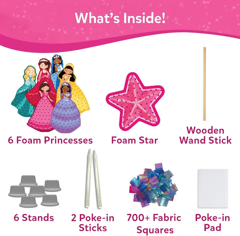 Skillmatics Poke-in Art - Magical Princesses, Mess-Free Fun for Kids, DIY Wood Craft Kits, Creative Activity, Gifts for Girls & Boys Ages 4, 5, 6, 7, 8, 9 - Image 3